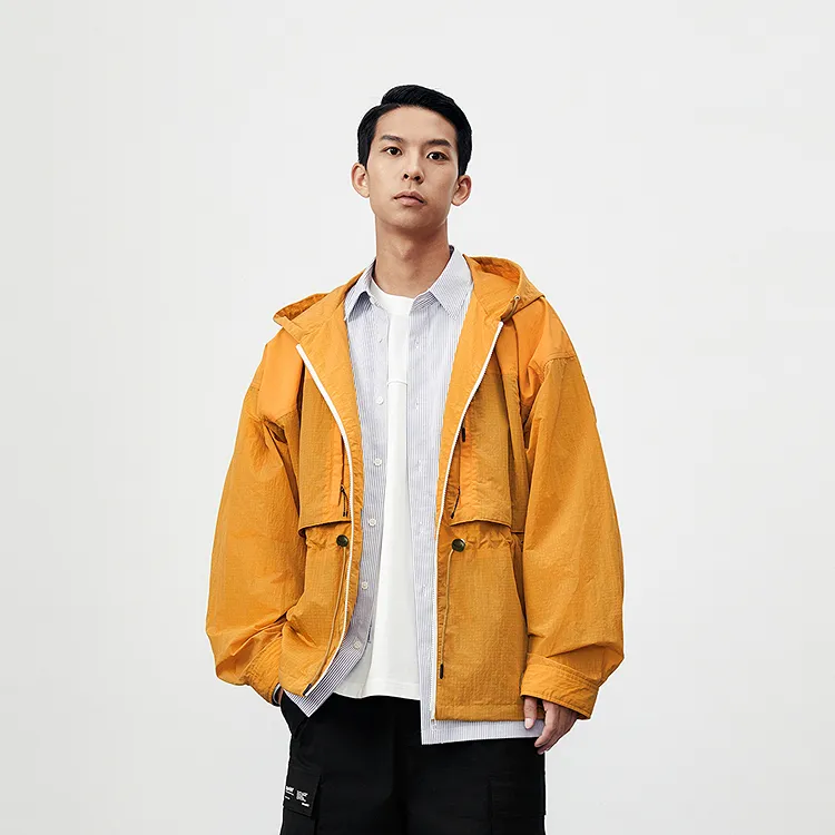 PEACEBIRD MEN Jackets Men Orange 1 Loose Fit-2