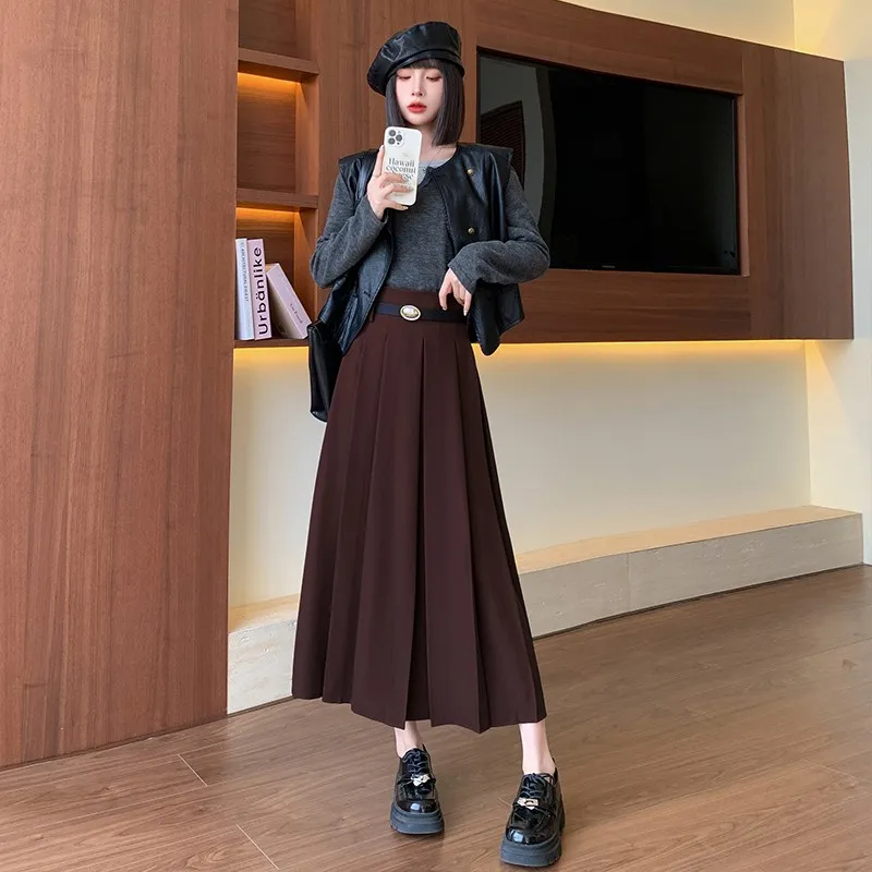 XIANSINIAO Casual Long Skirt Women's-1