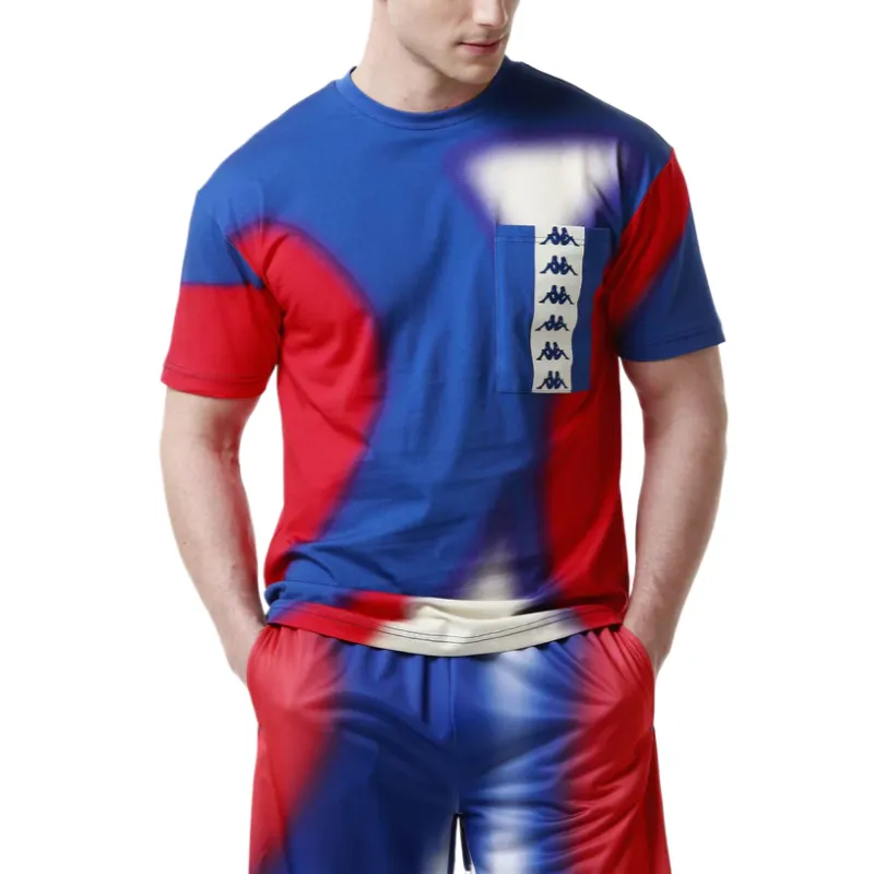 Kappa T Shirts Men Royal Blue-2