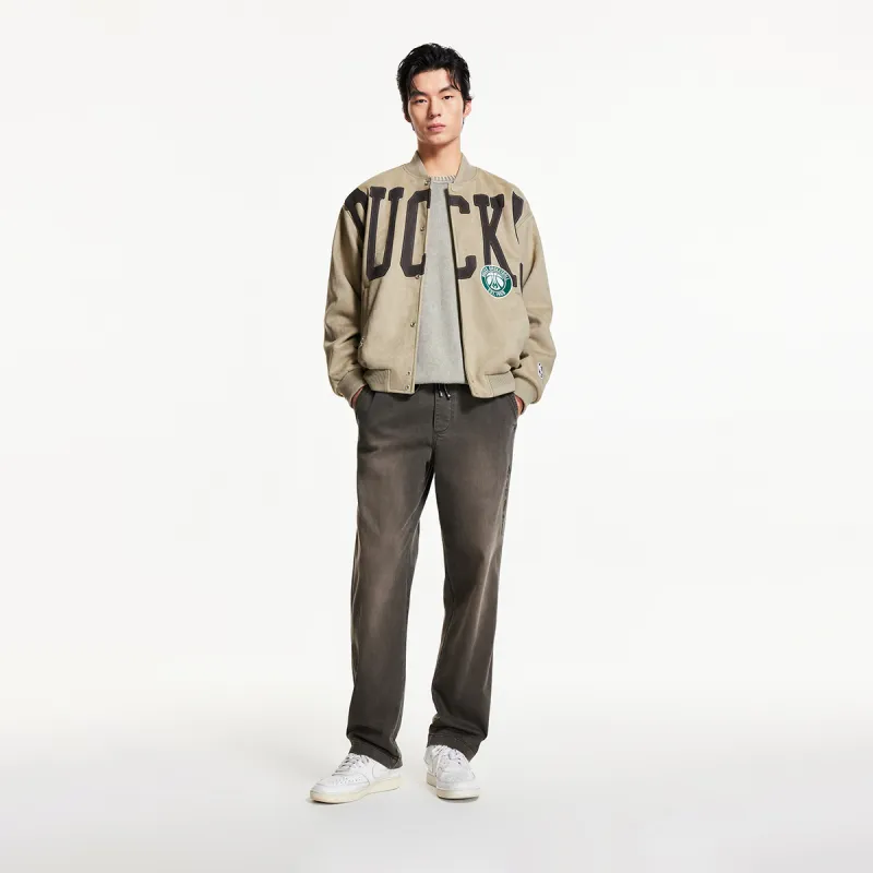 JACK JONES· x NBA JACK&JONESxNBA Spring Fall Jackets & Coats Men's Khaki-2