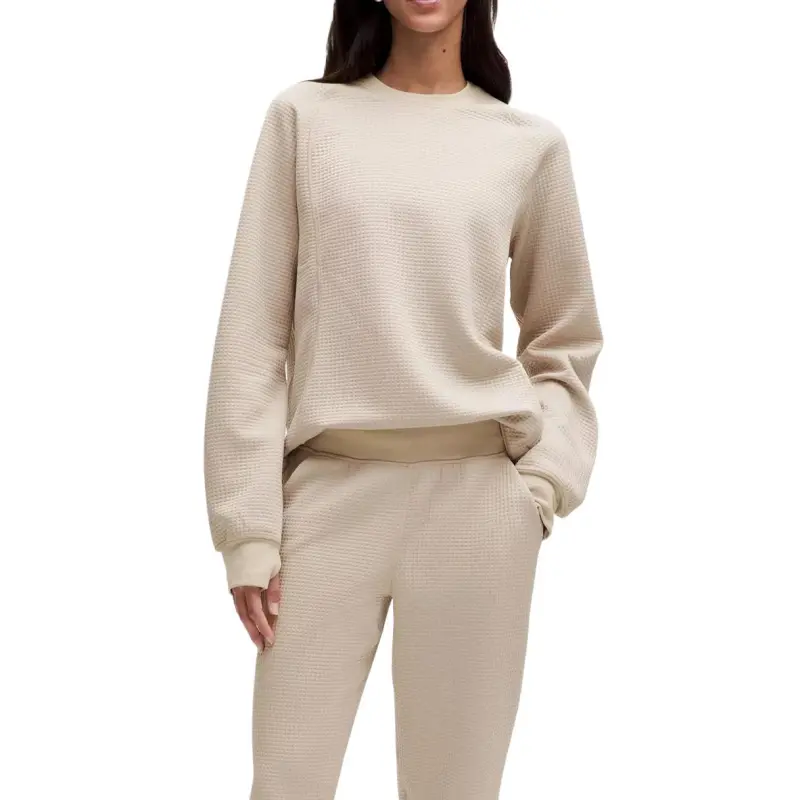 Lululemon CrewneckLong Sleeve Waffle Knit Sweatshirt Women's-5