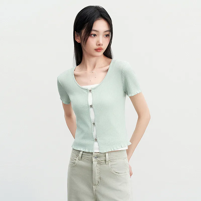 LEDIN Knitwear Women's Skylight Green-4