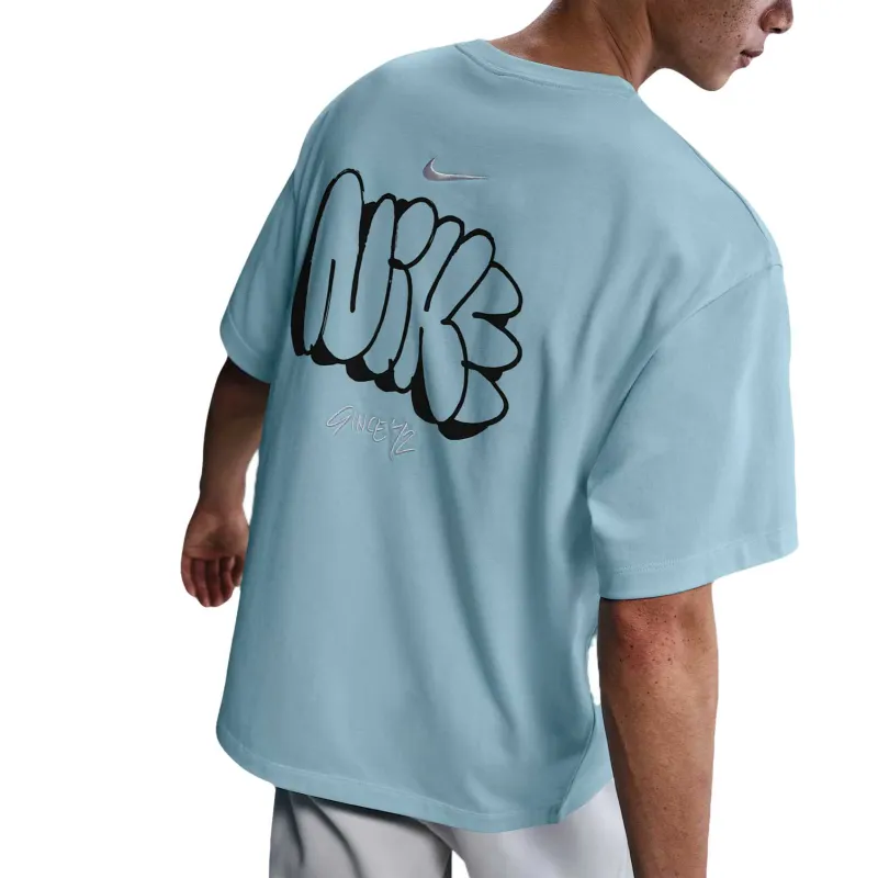 Nike Solo Swoosh T Shirts Men Blue-1