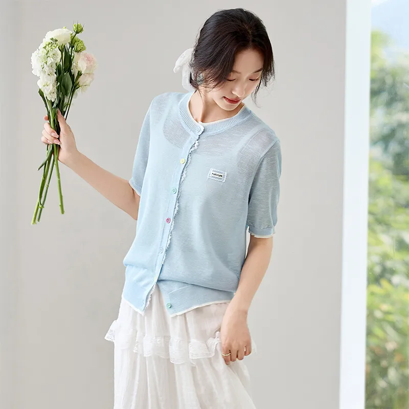 SENTUBILA Knitwear Women's Aqua Blue-3