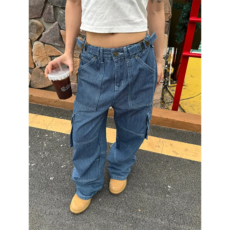 CHUANCHUANYEJIA Jeans Women's Blue-6