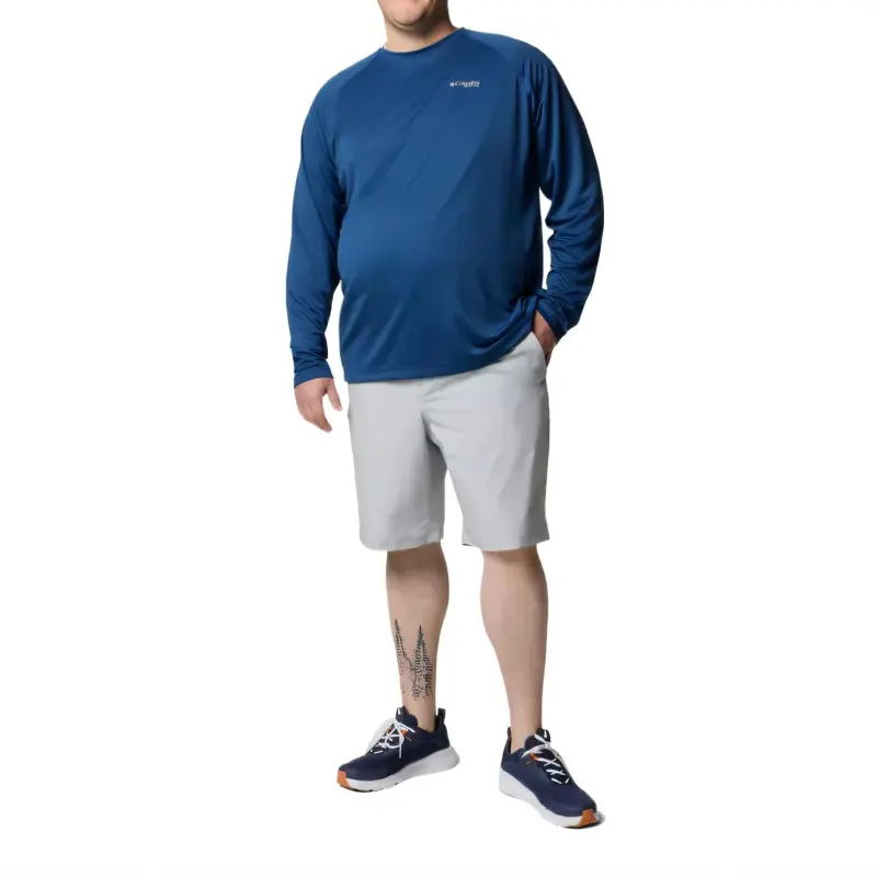 Columbia PFG Solar Stream Omni-Shade Omni-Wick T-Shirt Men's Blue-3