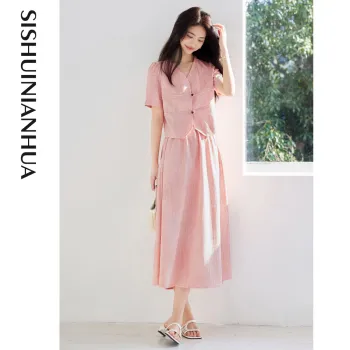 Like The Age Of Water Summer Skirt Set Regular Women's Pink