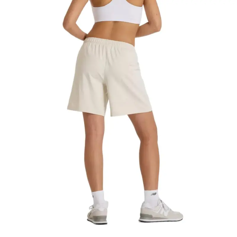New Balance French Terry Casual Shorts Women's Beige-1