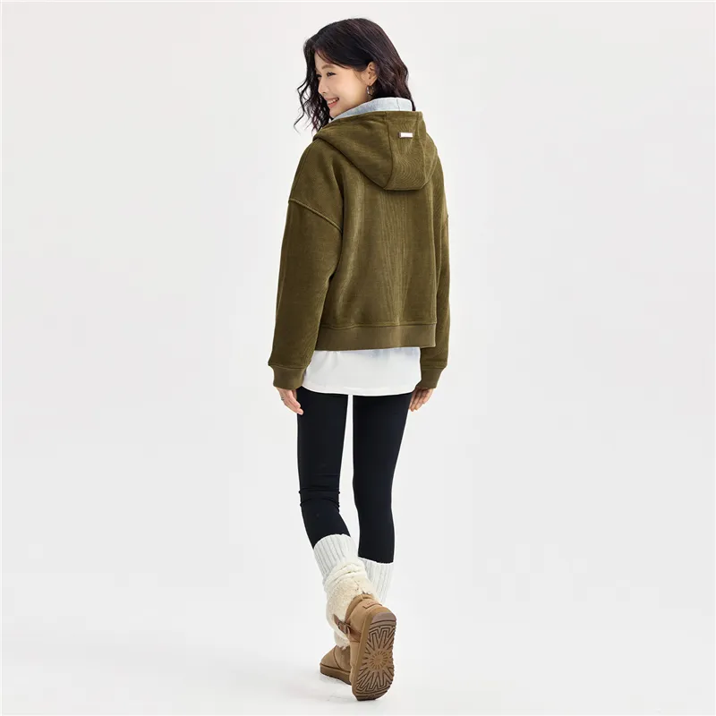 UNIQLO Jackets Coats Women's Olive Green-4