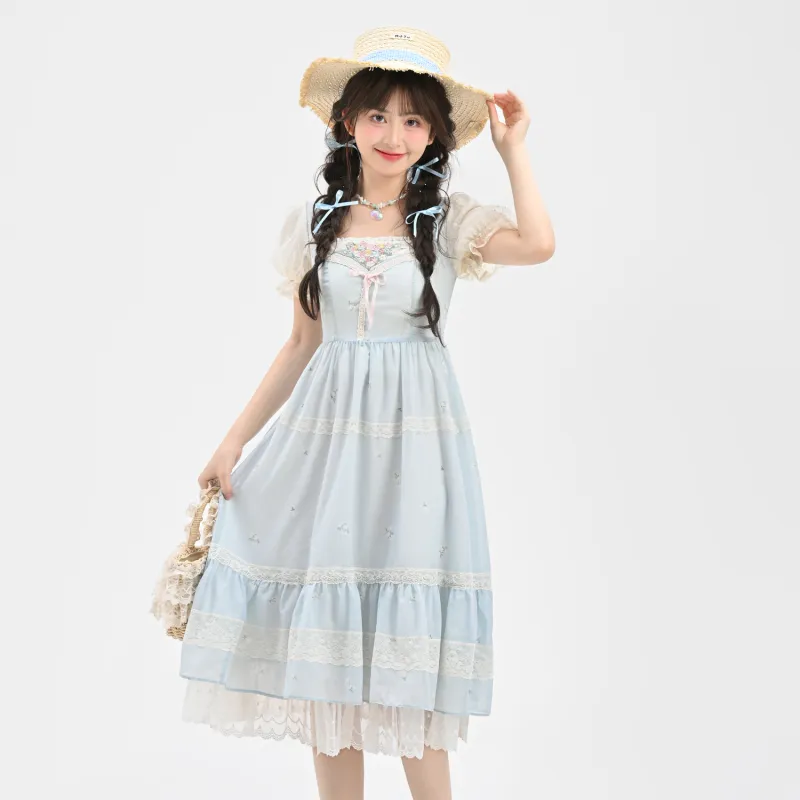 SNBL Short Sleeved Dress Women's Blue-8
