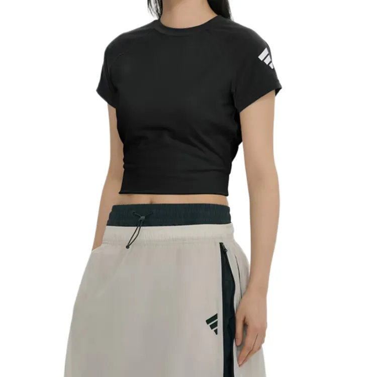 Adidas Regular T Shirt Women's Carbon Black-1