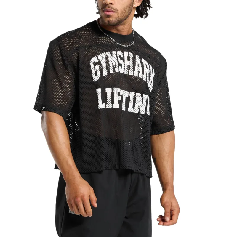 GYMSHARK Mesh Oversized T Shirt T Shirt Men's-2