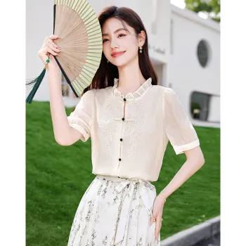 Like The Age Of Water Summer Shirt Regular Women's Ecru