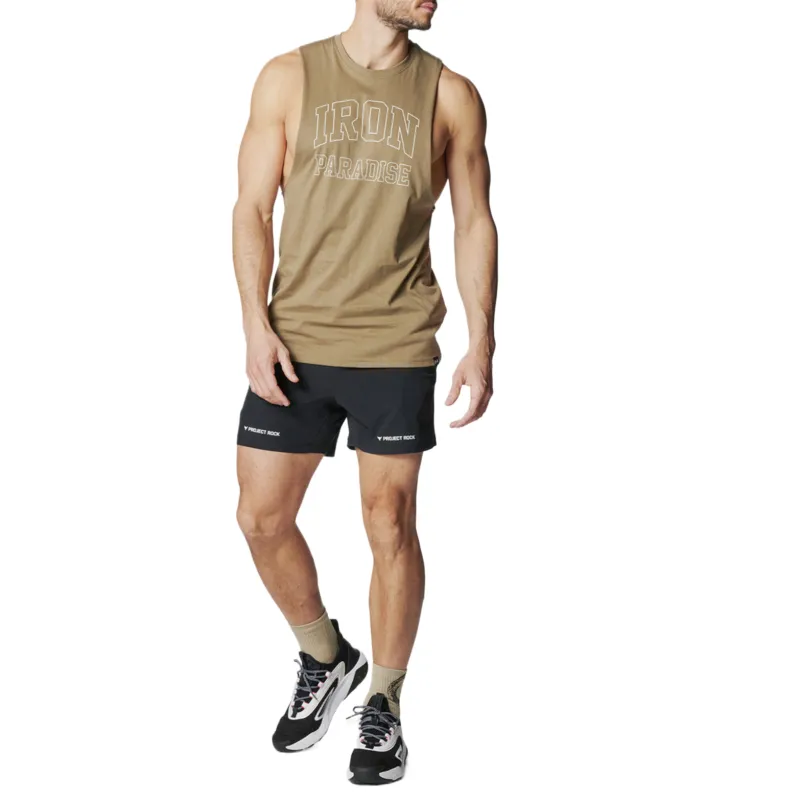 Under Armour Project Rock Tank Top Men's Light Brown-2