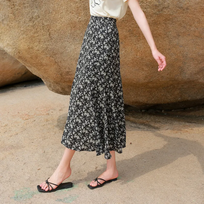 3COLOUR Casual Long Skirt Women's-3