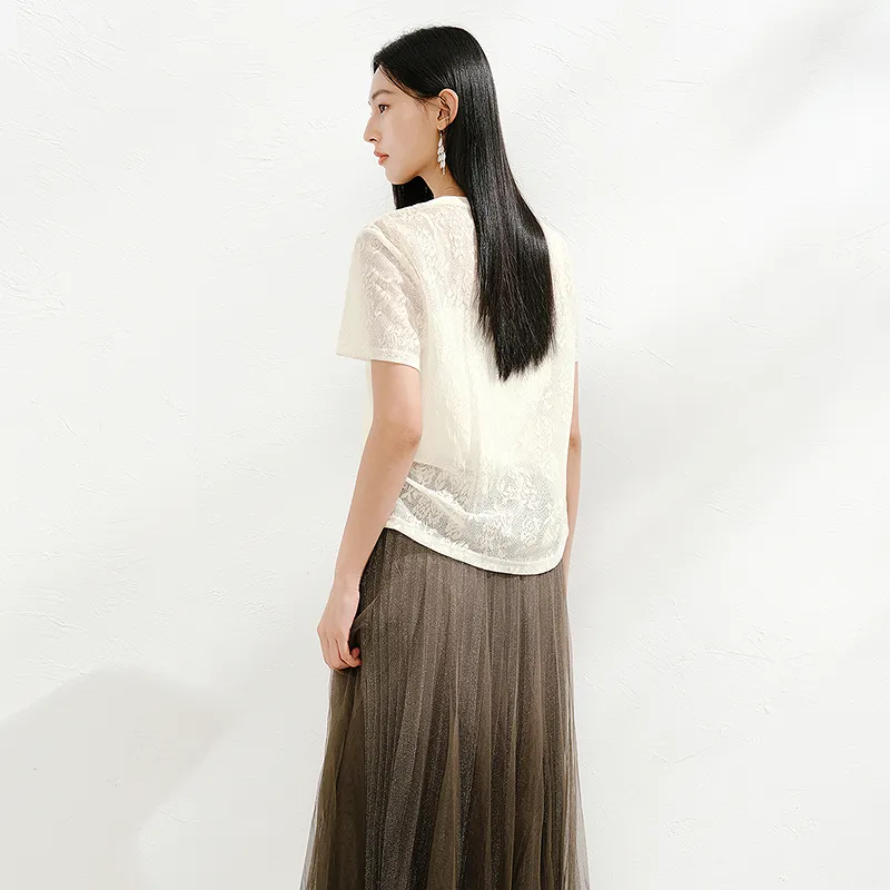 JZ. ANNAKRO Set in Sleeve T Shirt Women's-5