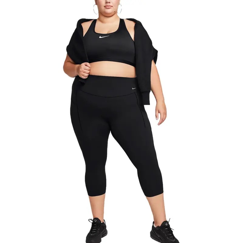 Nike Universa Women's Medium-Support High-Waisted Cropped Leggings With Pockets Plus Size-3