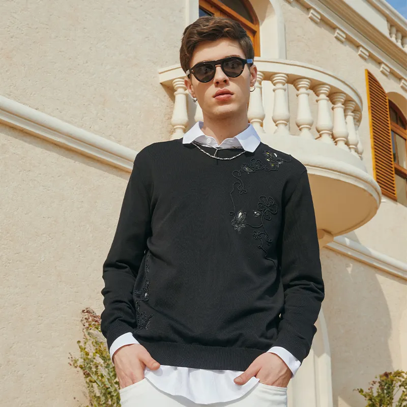 ANDREW MACKENZIE Sweaters Men Black-2