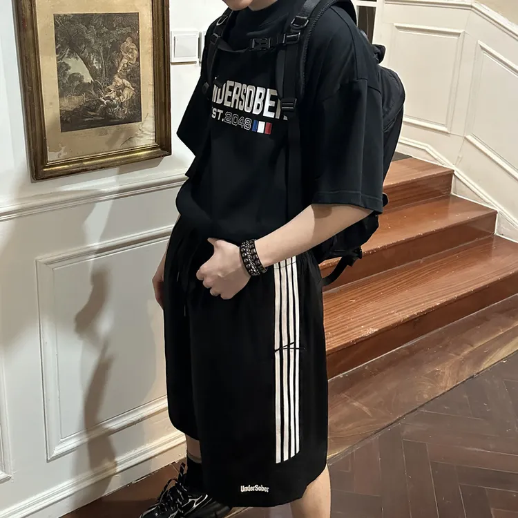 Undersober Casual Shorts Unisex Black-6