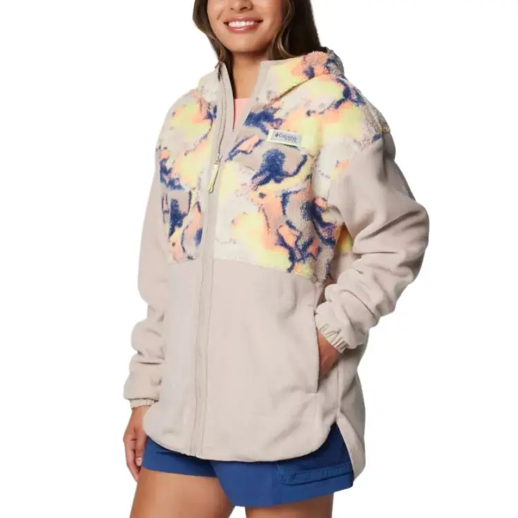 Columbia PFG Open Water Hooded Fleece Jacket Women's Beige-2