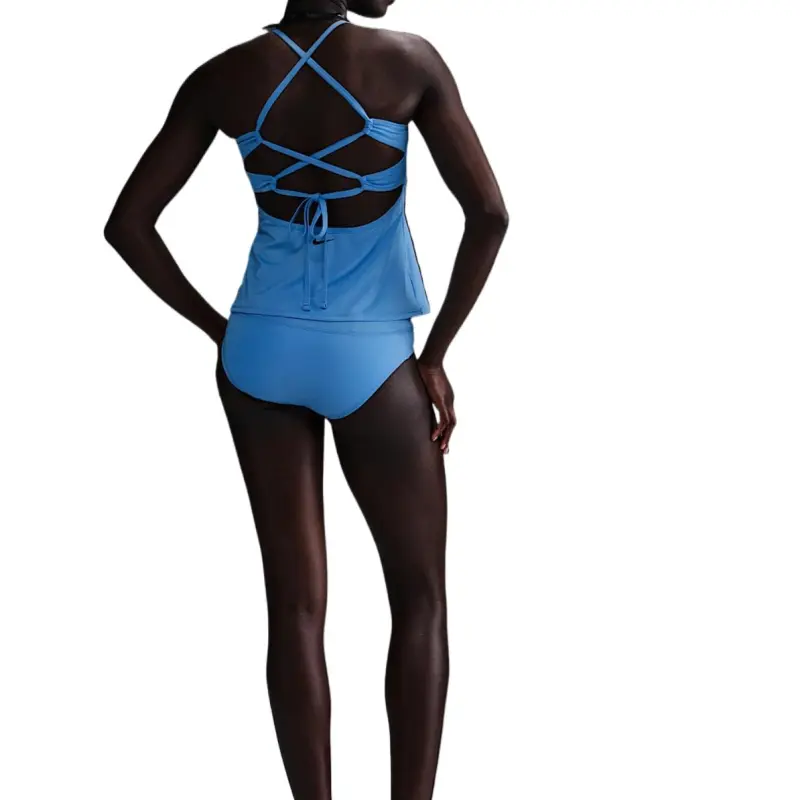 Nike Swim Essential Women's Lace Up High Neck Tankini-3