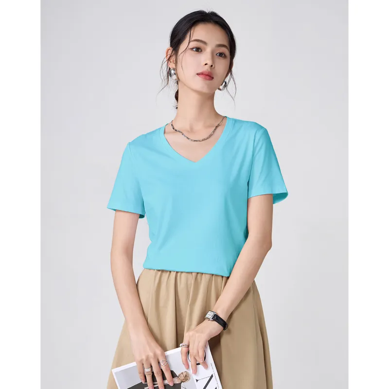 Love Elaine Regular T Shirt Women's Aqua Blue-4