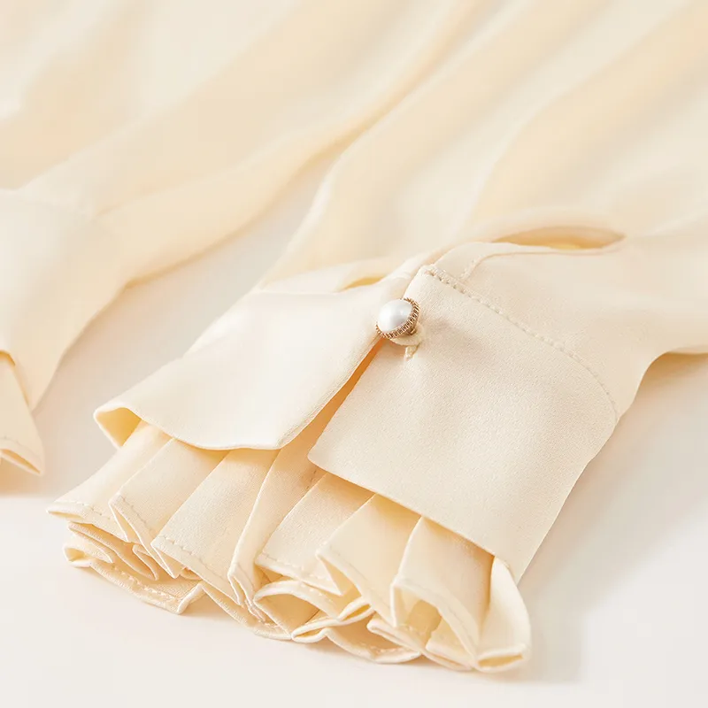SENTUBILA Shirt Women's Apricot-9