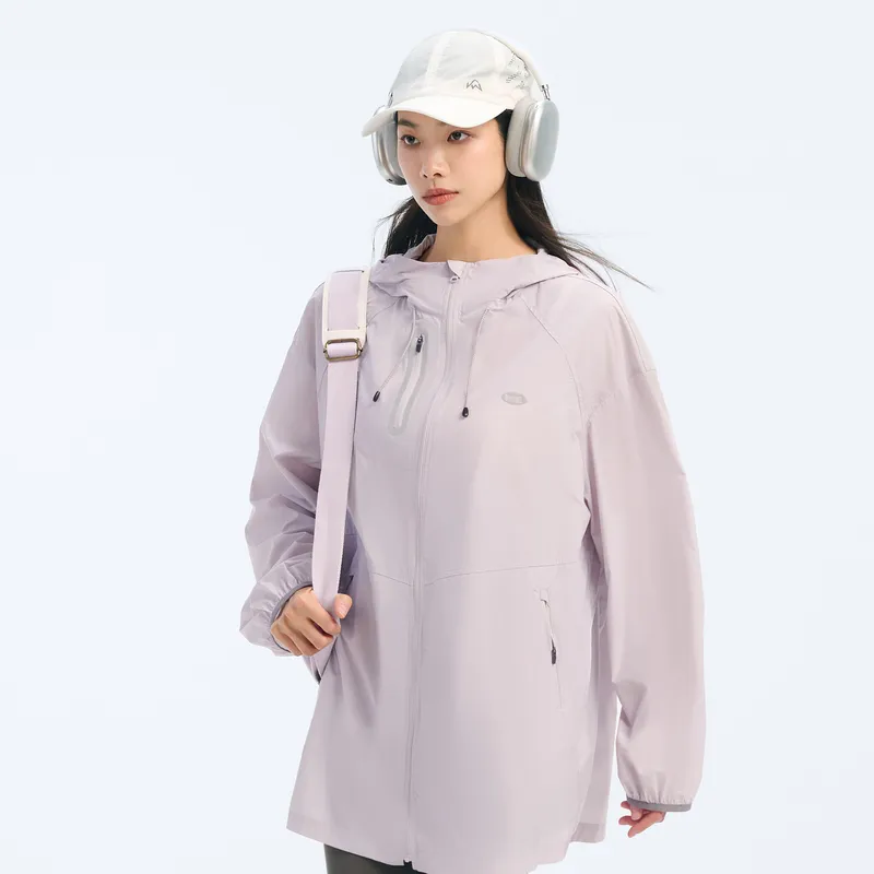 LONSDALE Leather Jacket Women's Dusty Purple-3
