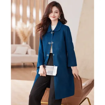 Like The Age Of Water Velvet feel Coat Women's Blue