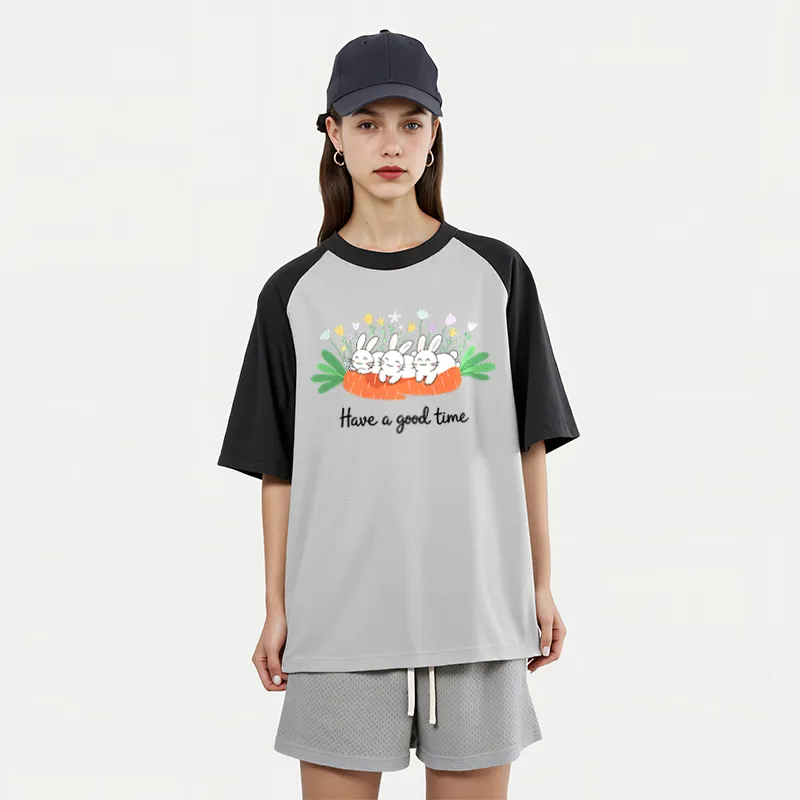 FAIRWHALE Drop Shoulder Sleeve T Shirt Women's-2