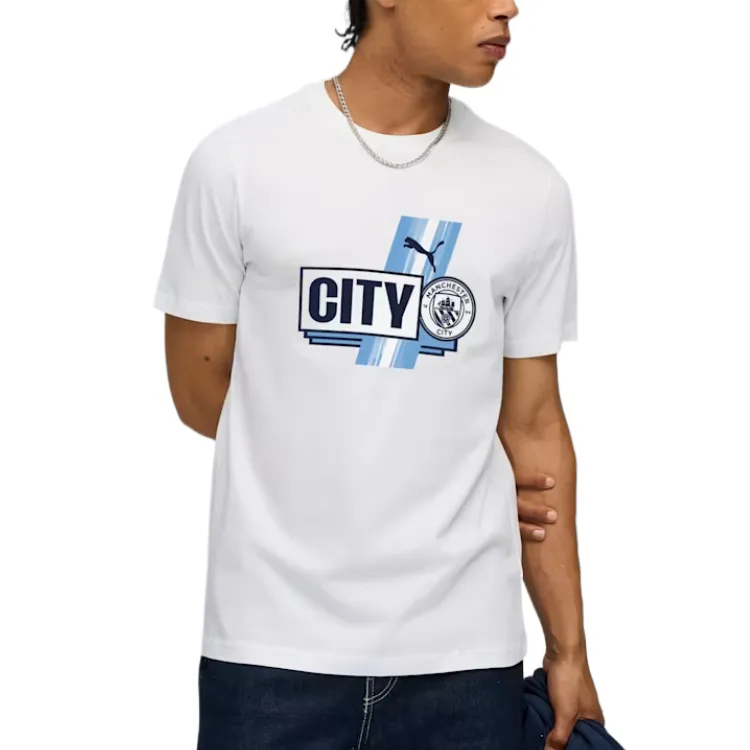 PUMA Manchester FtblCULTURE T Shirt Men's White-2