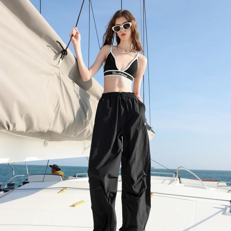 3COLOUR Casual Pants Women's Classic Black-2
