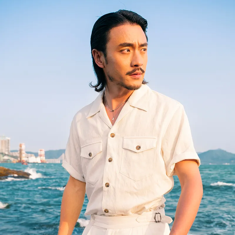 SOARIN YUPPIE Shirts Men Adhere To White-4