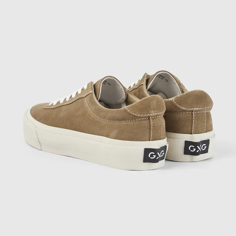 GXG Anti-Slip Wear-Resistant Breathable Lightweight Height Increasing Low-Top Skateboard Shoes Men's Apricot-4