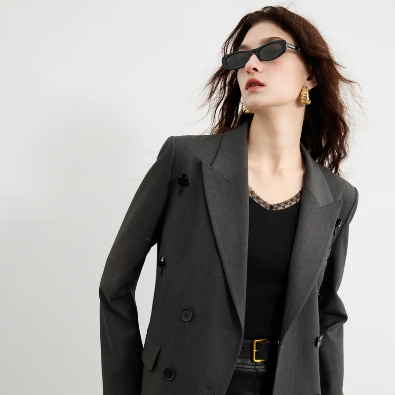 3COLOUR Business Suit Women's Deep Gray-4