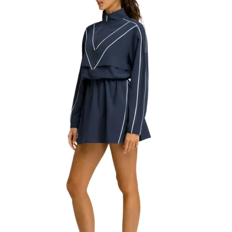 Wilson Long Sleeved Dress Women's Navy Blue-3