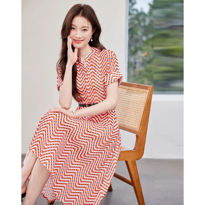 Love Elaine Short Sleeved Dress Women's Watermelon Red-2