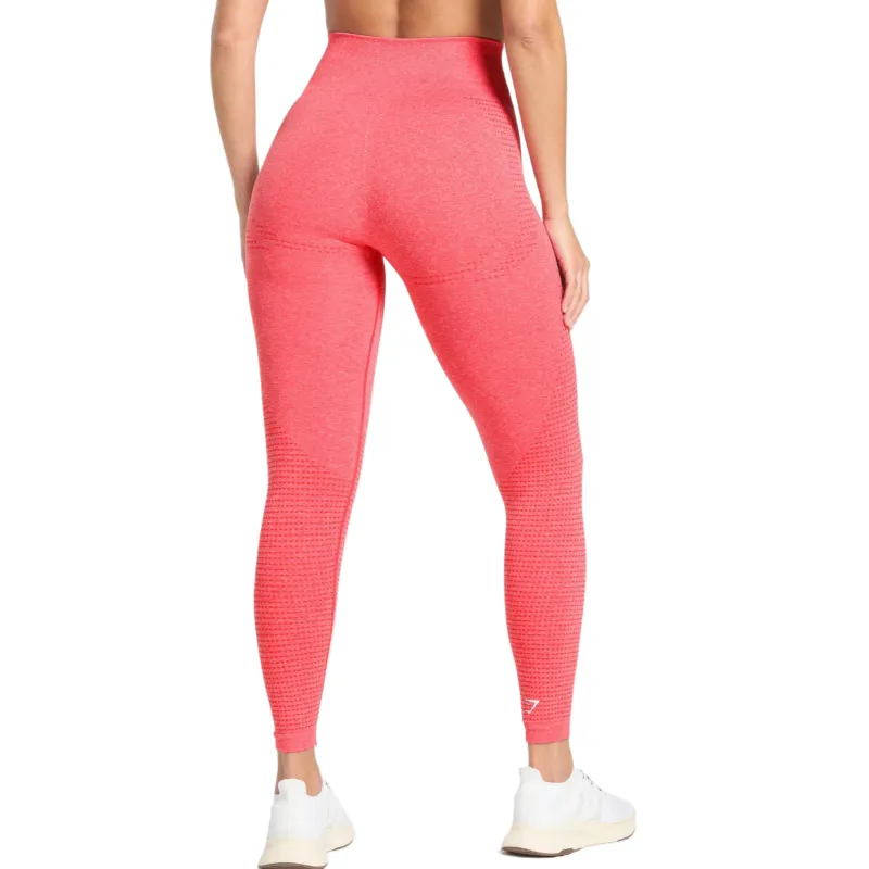 GYMSHARK Yoga Pants Women's Coral Red Mudstone-1