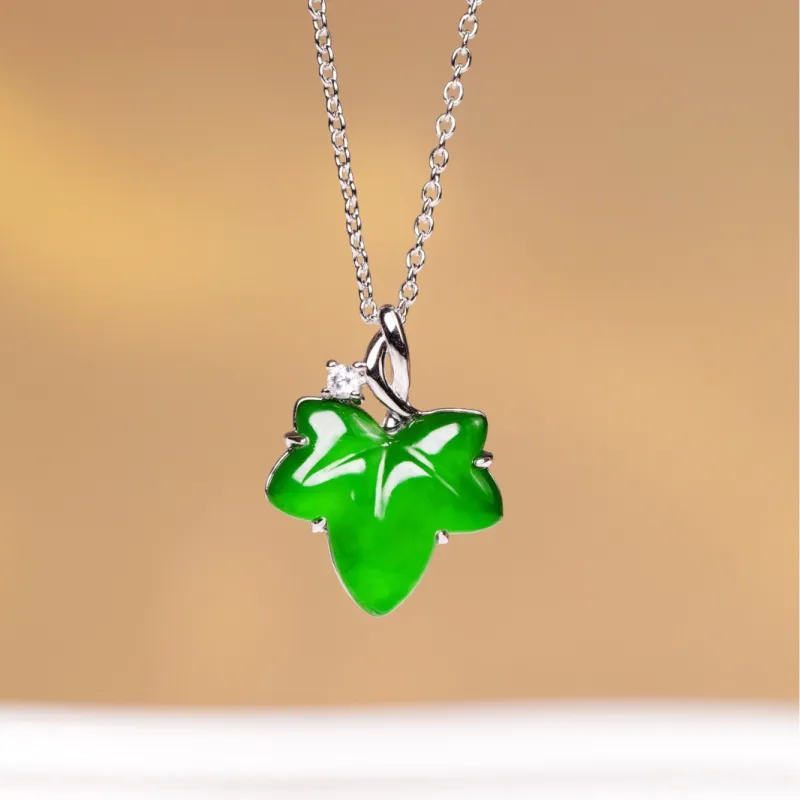 KALAIYIN Ice Glutinous Jadeite Necklaces Women's-3