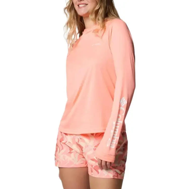 Columbia PFG Tidal Tee 2 Omni-Shade Omni-Wick Sweatshirt Women's Pink-2