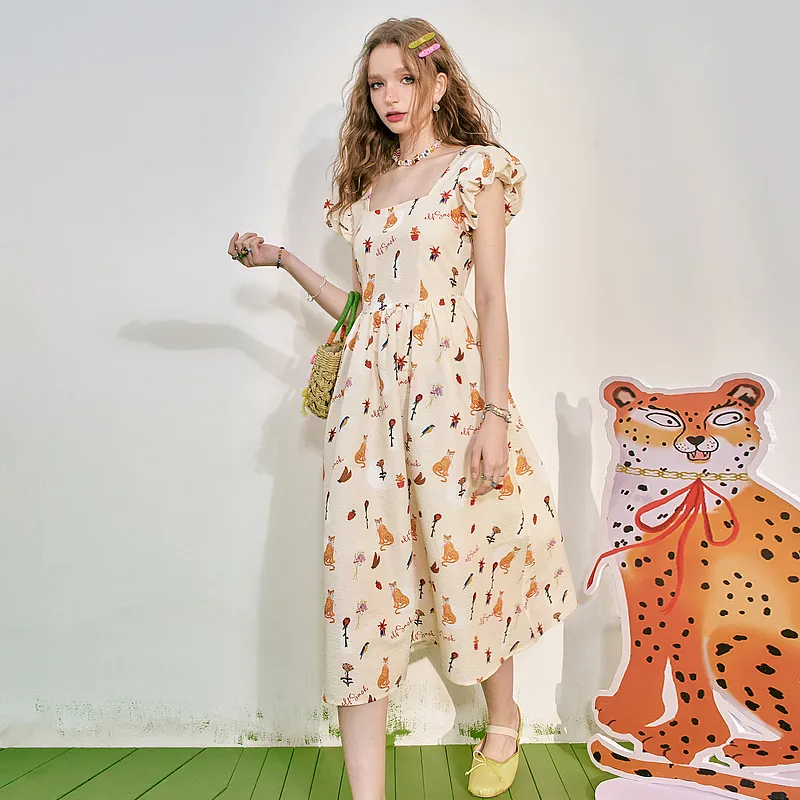 ELF SACK Short Sleeved Dresses Women's-6