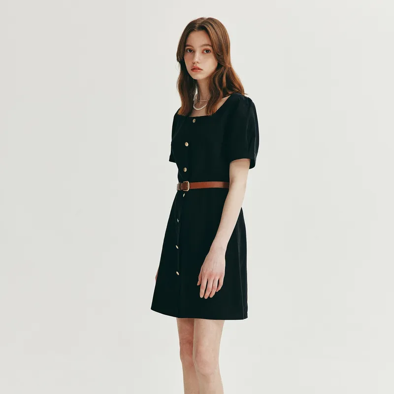 E.land Short-Sleeved Dresses Women's-3