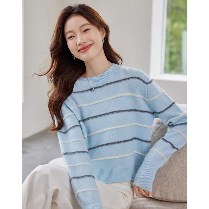 Love Elaine Spring, Fall Knitwear Regular Women's Blue-7