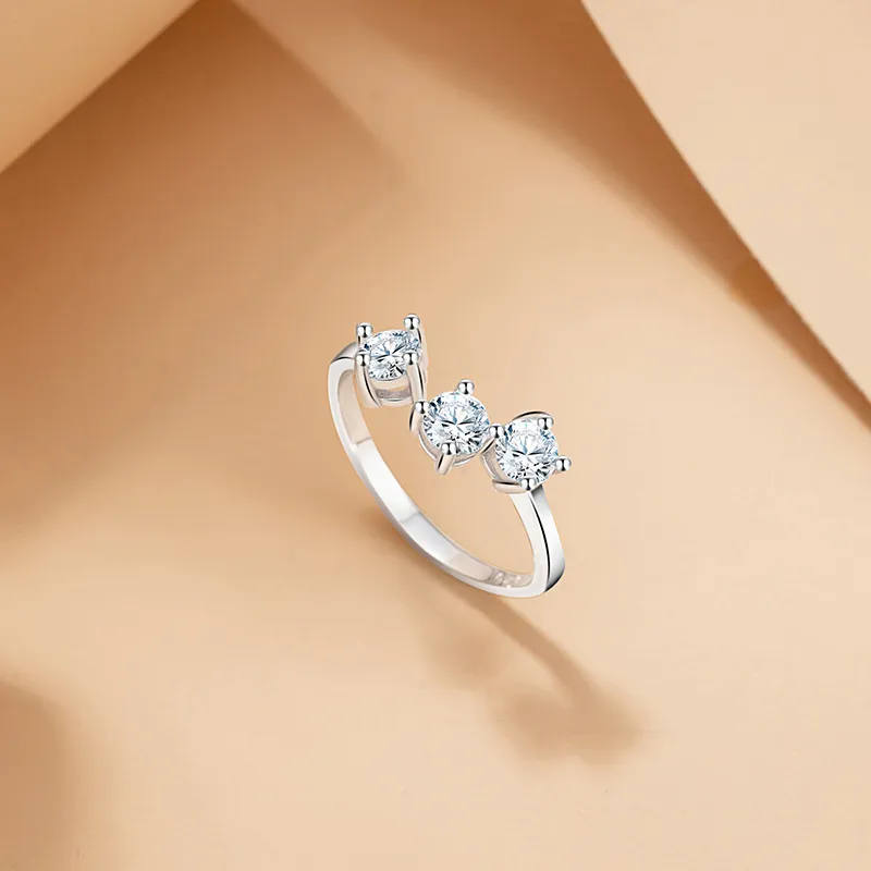 Happy Tide S925 Silver Rings Women's Silver-4
