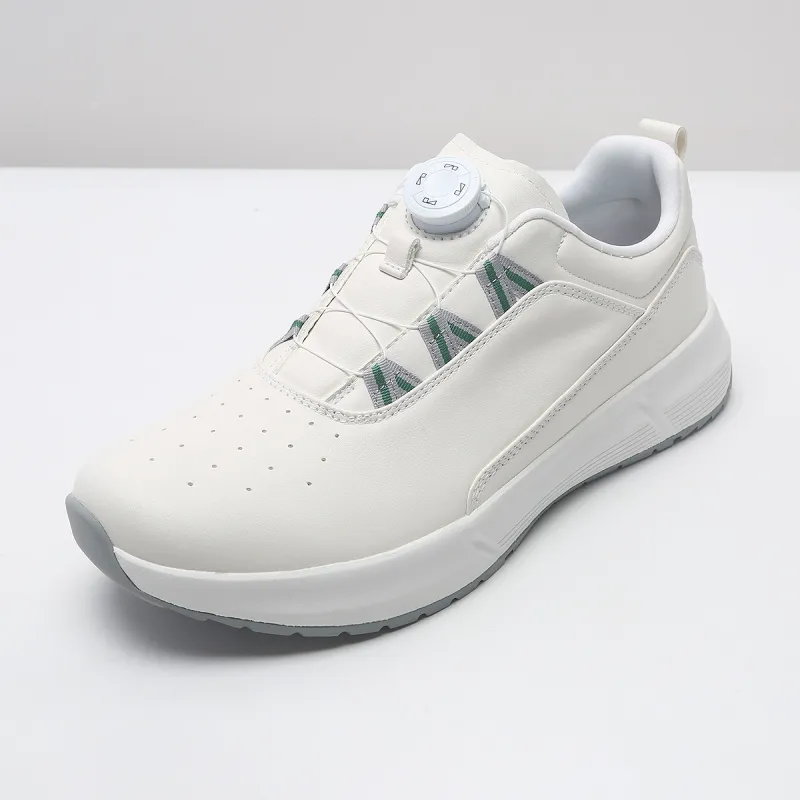 LESS IS MORE Low Top Casual Shoes Men's White/Green-2