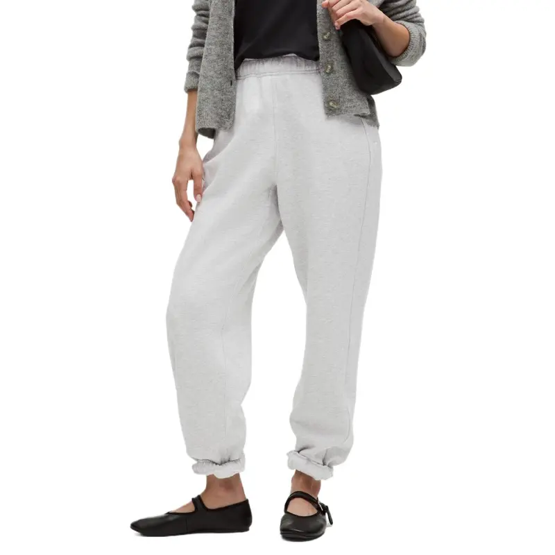 Lululemon Scuba Knitted Sweatpants Women's Light Gray With A Hint Of Mixed Colors-2