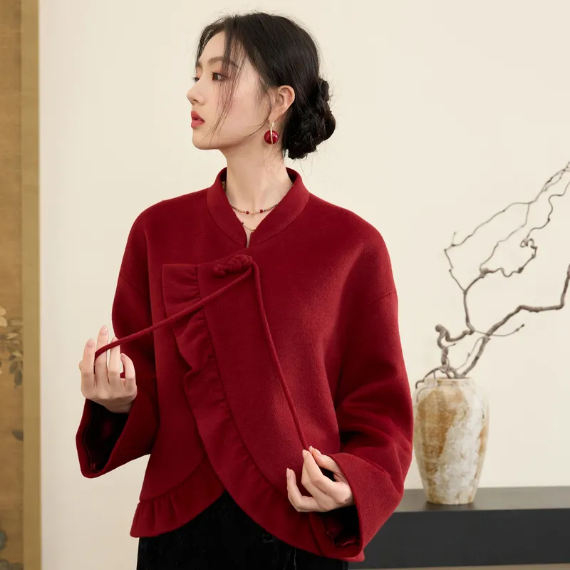 3COLOUR Coats Women's Red-2