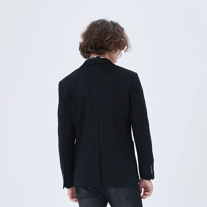 DAVID NAMAN Business Suits Coats Men's Black-5