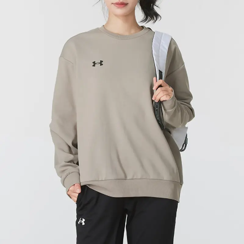 Under Armour Sweatshirt Unisex Brown With Free Shopping Bag-3