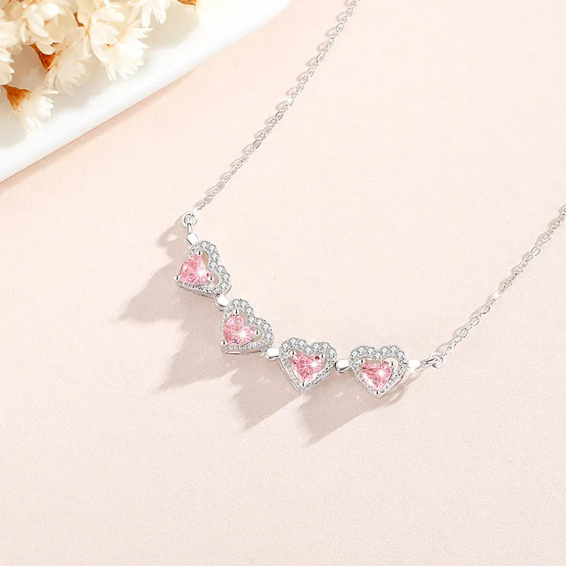 Happy Tide S925 Silver Necklaces Unisex Silver, Rose Gold-1